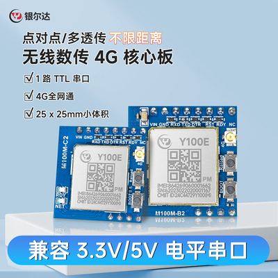 银尔达4G点对点透传核心板TTL