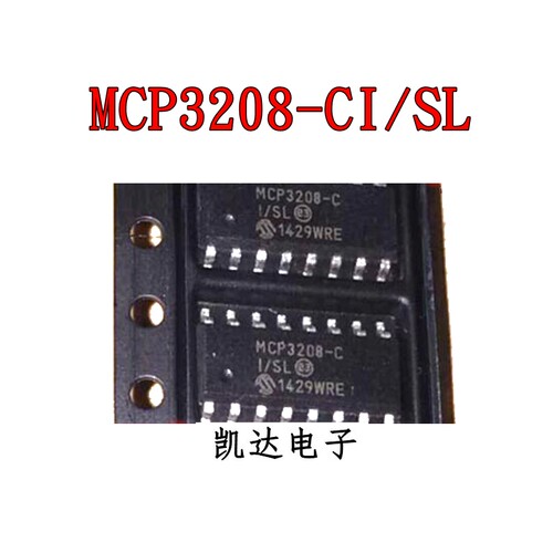 MCP3208-C MCP3208-CI/SL MCP3208 贴片SOP-16 全新 模数转换芯片