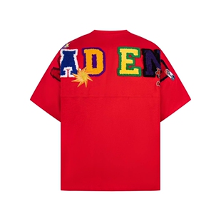 T恤 高街卡通嘻哈rap原创小众ersize阿美咔叽ins风全棉奢潮短袖