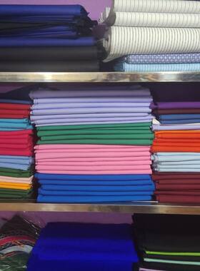 老式加厚涤卡布料1.5米宽工装医护面料工作服迪卡风衣民族服装