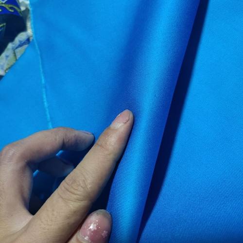涤棉斜纹纱卡布料加厚老涤卡建筑劳保工作服服装面料布头清仓处理