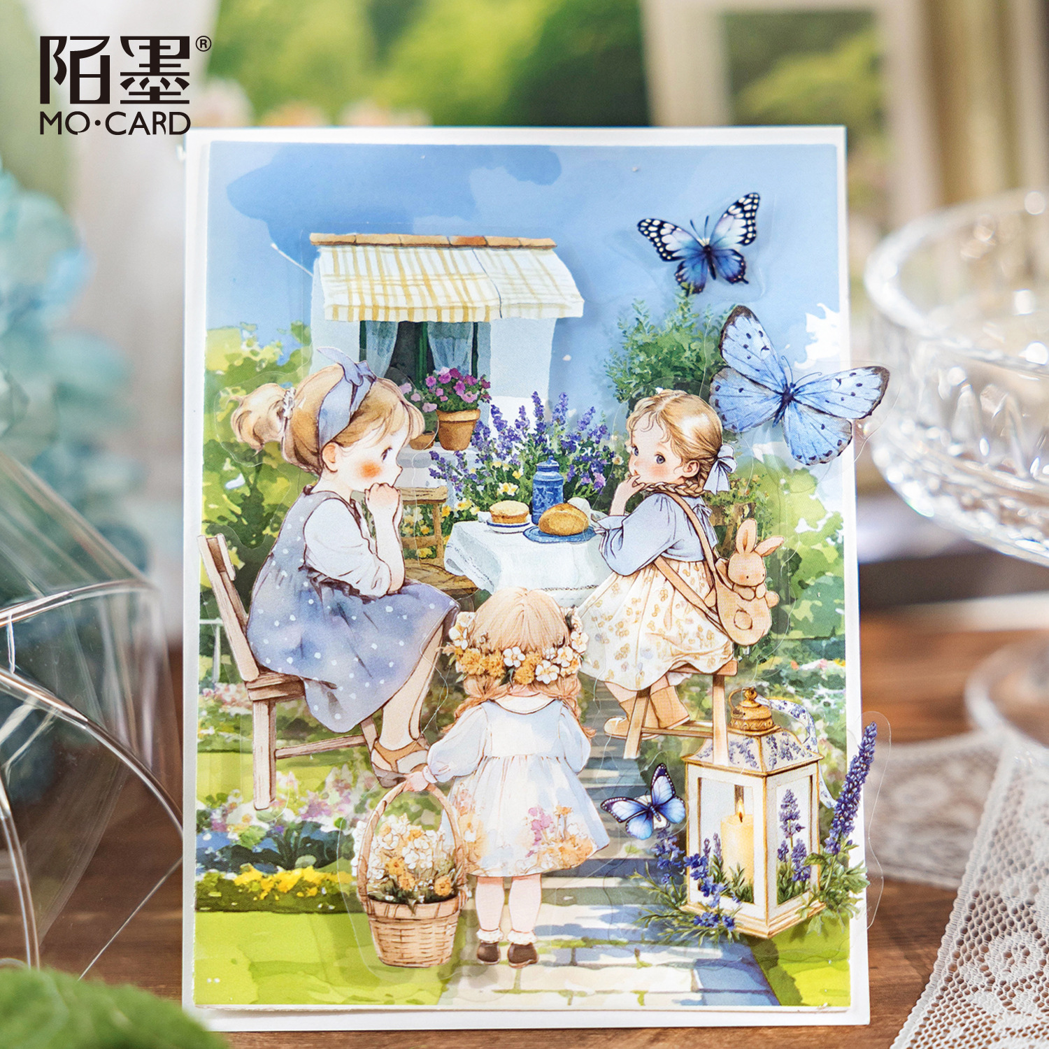 40张防水PET白墨贴纸包 娃娃部屋系列 手账diy装饰拼贴素材贴画