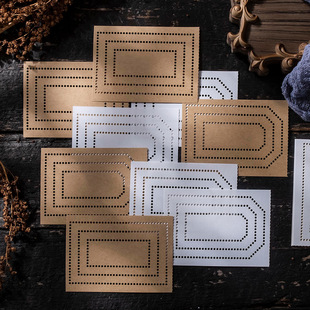 纸恋 30张特种纸便签本 余光系列 邮票孔轻复古打底装饰留言记事