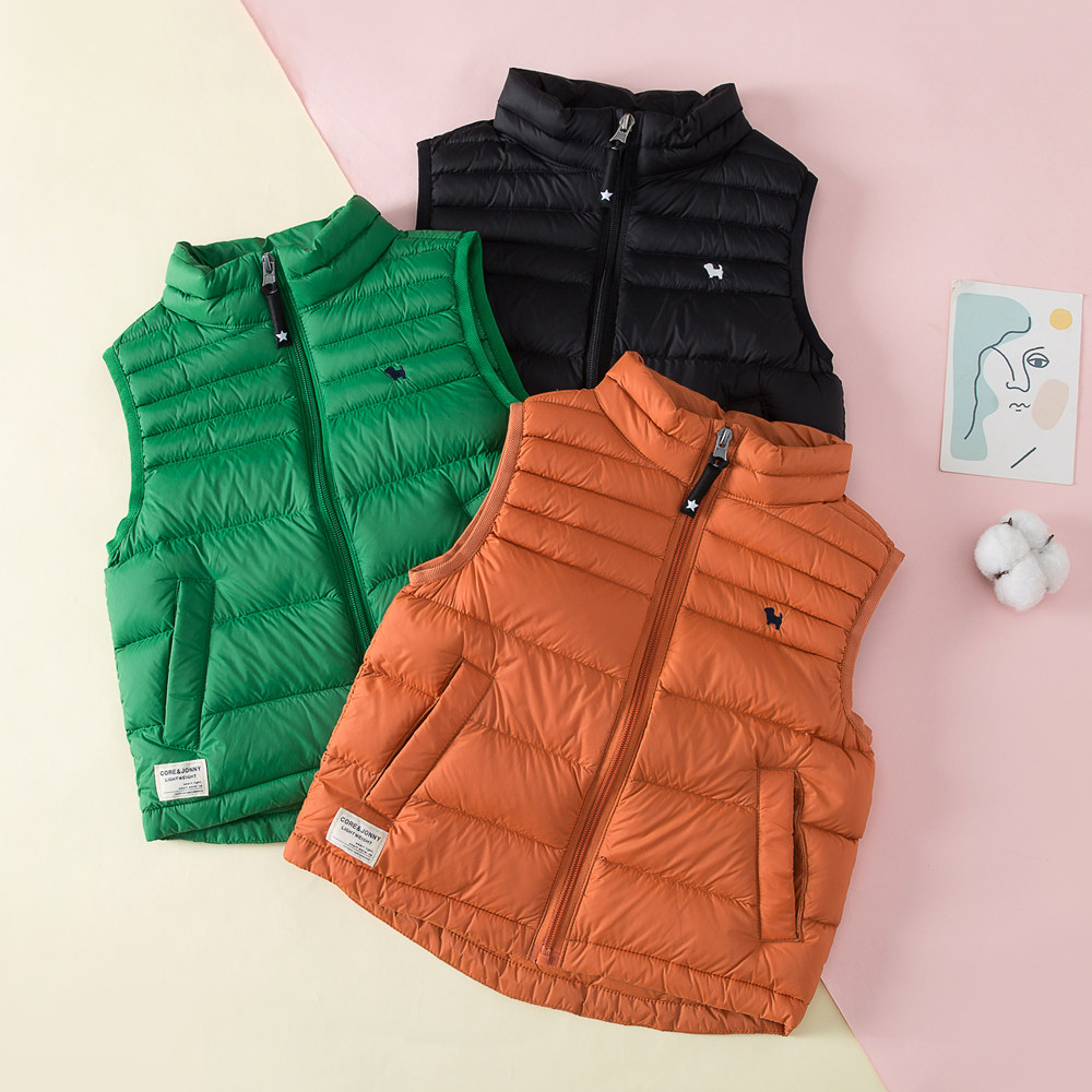 儿童羽绒马甲2025新款男童女童小中童背心内胆外穿洋气宝宝坎肩潮,童装/婴儿装/亲子装,羽绒马甲,淘宝优惠券,粉丝福利购,淘宝优惠卷