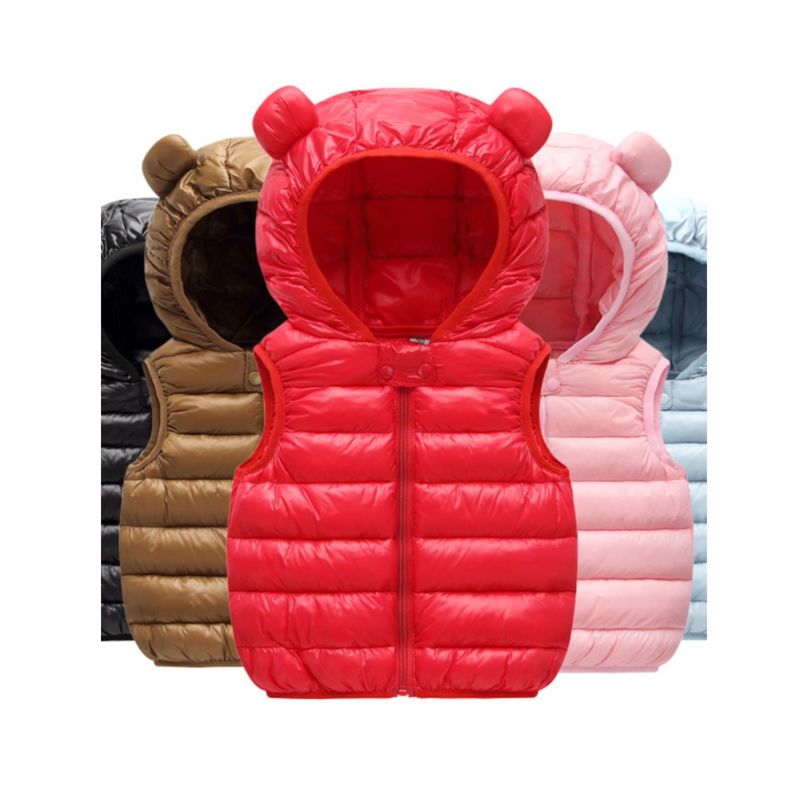 儿童马甲羽绒棉春秋装女童男童坎肩休闲轻薄款婴幼儿背心洋气外套