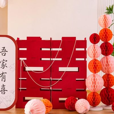 立体喜字落地摆件婚房装饰布置套装结婚女方卧室男方新房客厅用品