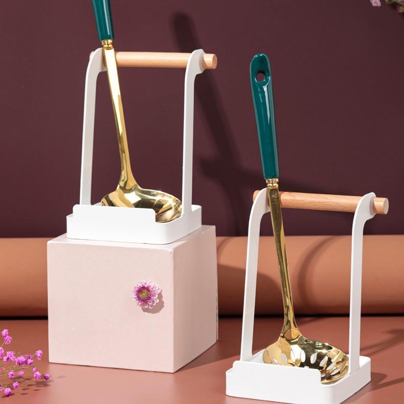 4390.多用餐具收纳铁架 勺子收纳架 可拆卸清洗置地式