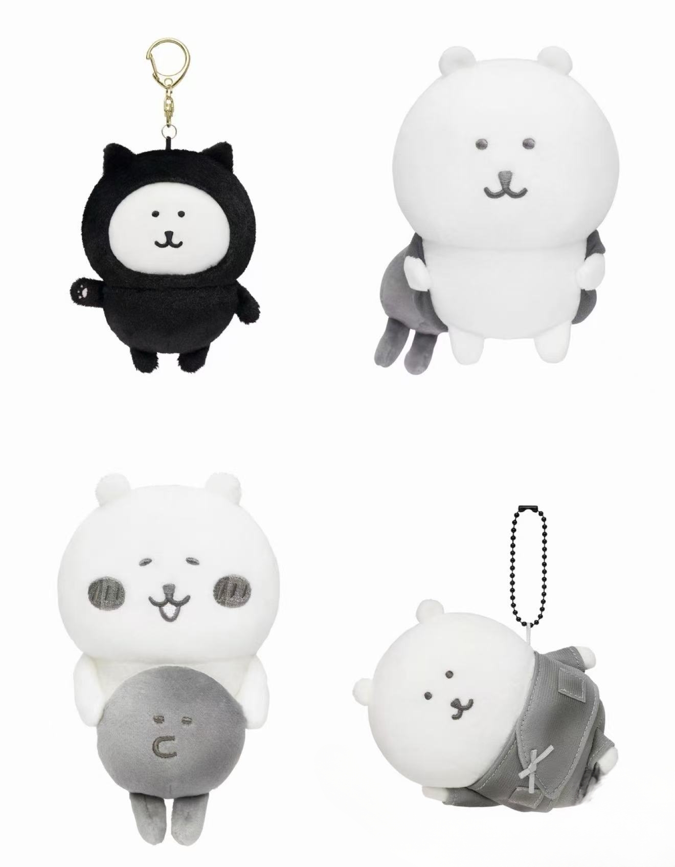 日本自嘲熊nagano冬眠黑猫万圣节系列毛绒挂件可爱公仔钥匙扣礼物