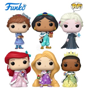 Funko PO迪士尼圣诞节公主Disney周边爱丽儿长发公主艾莎安娜手办