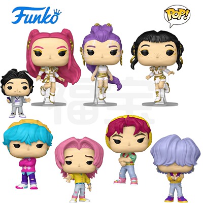 Funko POP猎魔女团K-Pop Demon Hunters鲁米 米拉 佐依经纪人手办