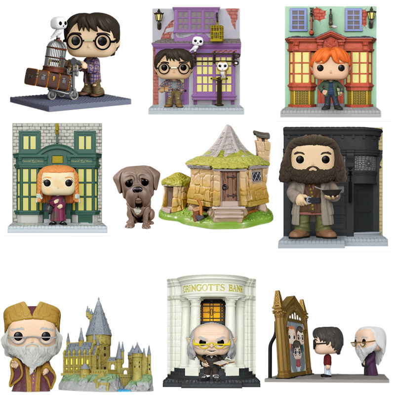 Funko pop哈利波特Harry Potter场景手办罗恩 金妮 邓布利多20周