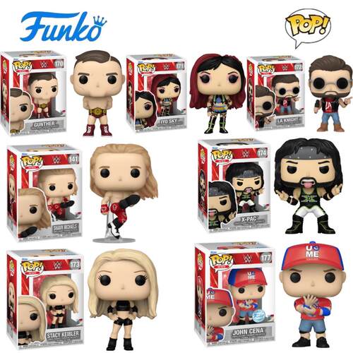 Funko POP WWE摔跤人偶LA Knight X-Pac John Cena Iyo Sky手办