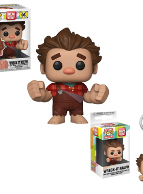 Funko pop无敌破坏王Wreck-It Ralph周边拉尔夫公仔手办钥匙扣挂