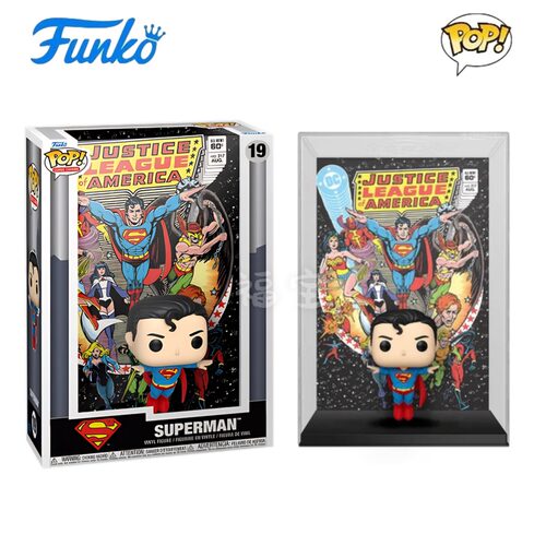 Funko PoP DC超人漫画封面Superman美国正义联盟第217期手办摆件