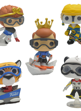Funko pop 2022年亚洲版冬季运动会4个装弗莱迪滑雪Freddy公仔