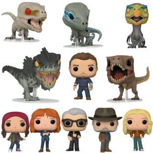 Funko POP侏罗纪世界Jurassic World迅猛龙霸王龙南方巨兽公仔摆