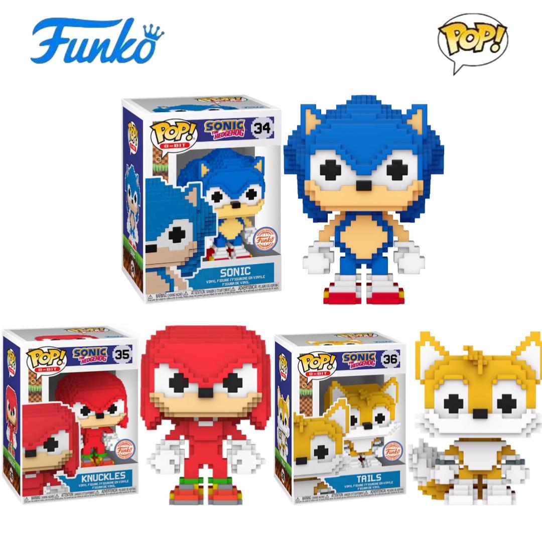 Funko POP 刺猬索尼克Sonic The Hedgehog像素方块公仔手办纳克鲁