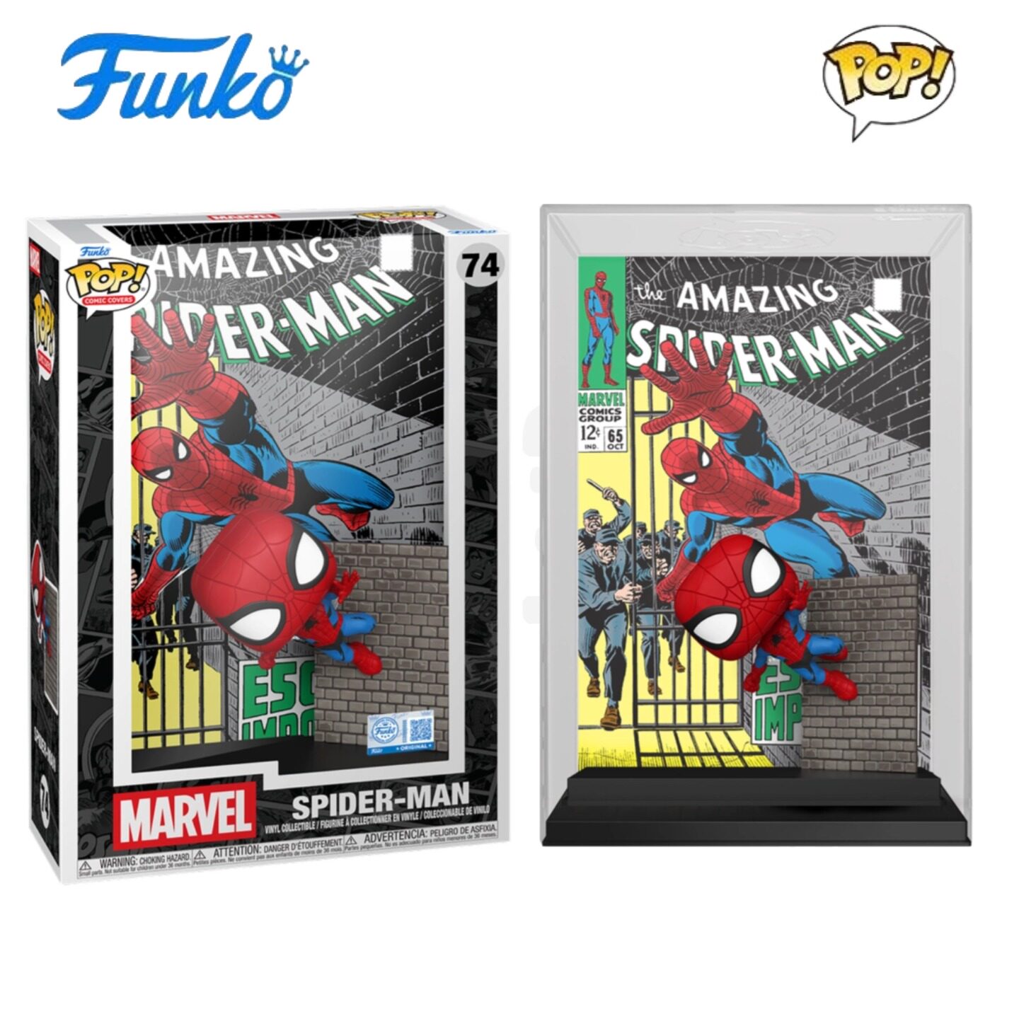 Funko POP漫威漫画超凡蜘蛛侠The Amazing Spider-Man 65封面手办