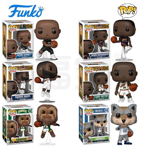 Funko POP NBA篮球星拜伦 贾森 加里 凯文 酷狼奇 史考熊公仔手办