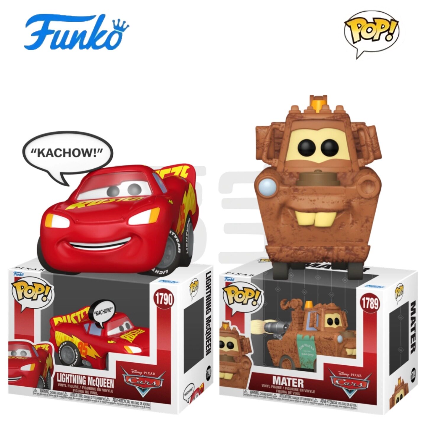 Funko POP 赛车总动员Cars周边板牙 闪电麦昆公仔手办礼物