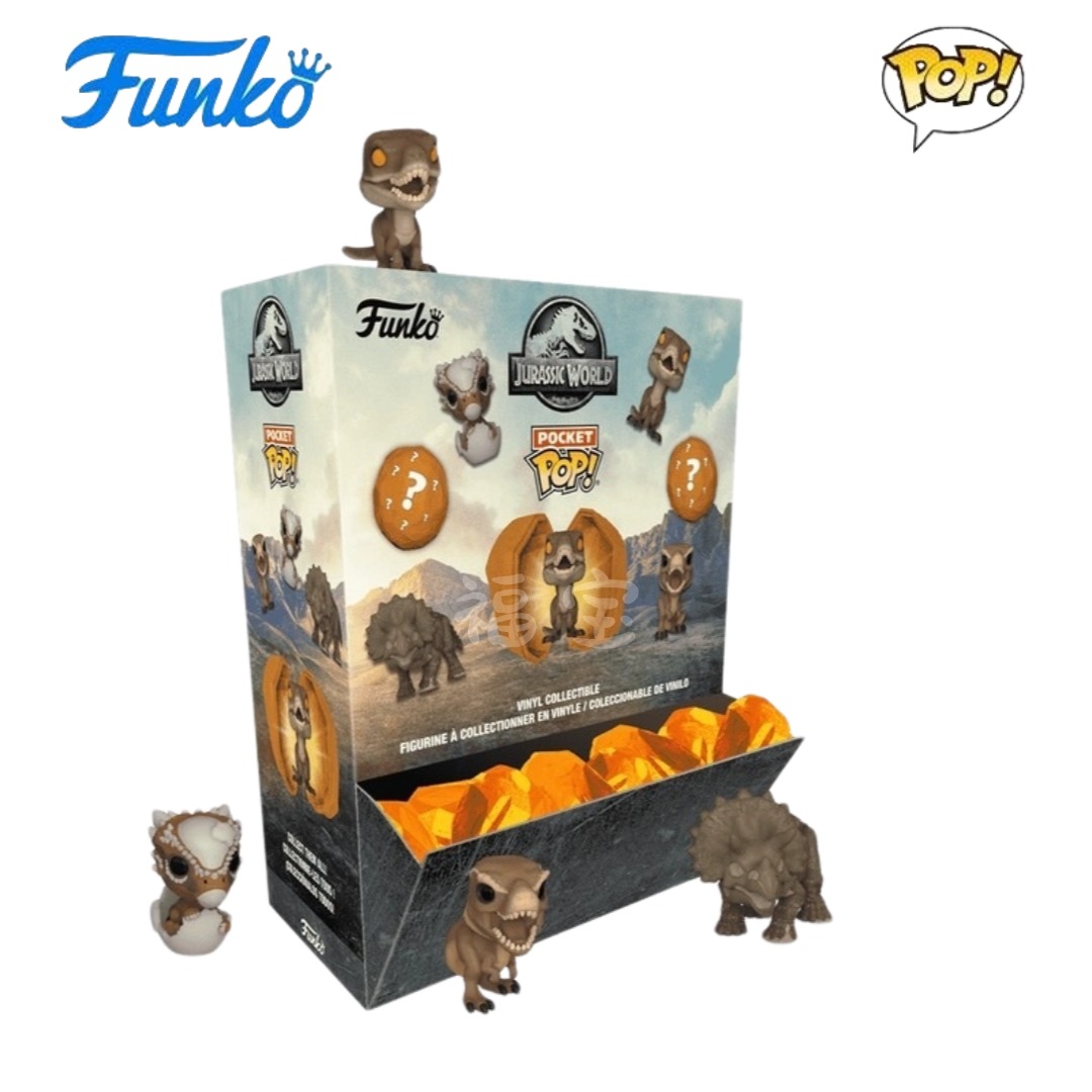 Funko Bitty侏罗纪世界Jurassic World周边迷你恐龙蛋盲盒手办
