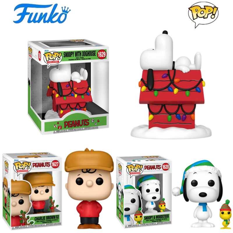 Funko POP圣诞节花生漫画史努比Snoopy查理布朗糊涂塌客公仔手办