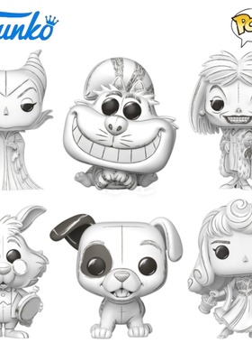 Funko POP迪士尼素描Disney: Sketched周边柴郡猫玛琳菲森手办