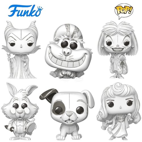 Funko POP迪士尼素描Disney: Sketched周边柴郡猫玛琳菲森手办