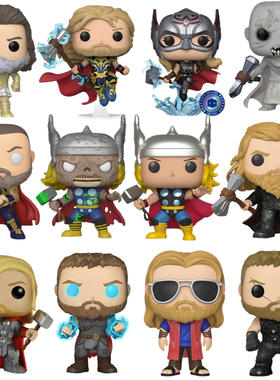 Funko POP雷神3Thor公仔手办索尔女雷神简宙斯屠神者石头人手办偶