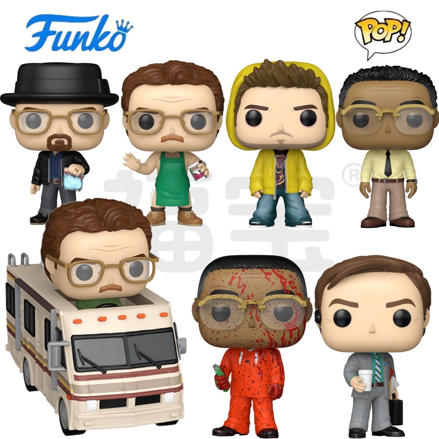 Funko POP绝命毒师Breaking Bad周边沃尔特杰西炸鸡叔古斯手办