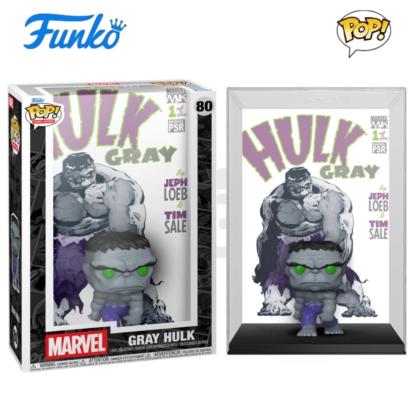 Funko POP漫威Marvel 周边Gray Hulk灰色浩克漫画封面摆件手办
