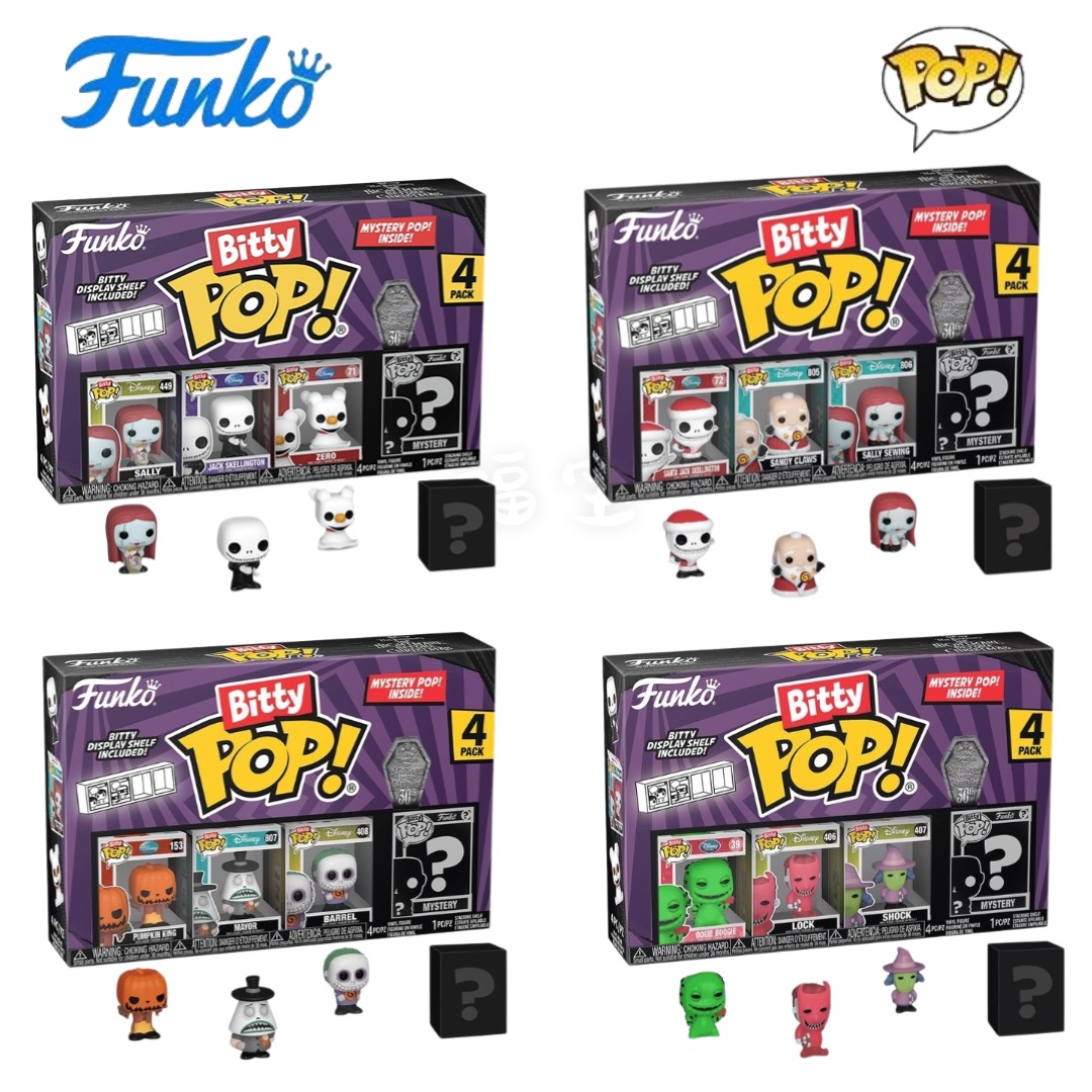 Funko Bitty圣诞夜惊魂The Nightmare Before Christmas迷你手办