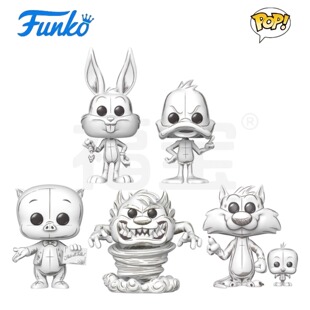 Funko POP乐一通Looney Tunes素描兔八哥傻大猫达菲鸭猪小弟手办