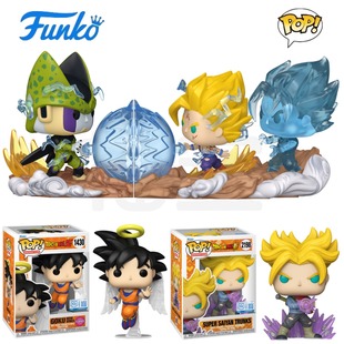 Funko POP龙珠Z Dragon Ball Z周边沙鲁对战悟饭场景特南克斯手办