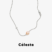 Céleste 经典 彩色米珠珍珠项链女原创设计轻奢高级感百搭锁骨链