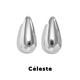 Céleste 豆豆同款 大水滴耳环女高级感设计夸张气质S925银针耳钉