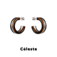 Céleste 新中式 宝石耳环女小众设计高级感复古气质S925银针耳圈