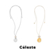 Céleste 毛衣链 长款 流动 柔软挂坠项链女磨砂圆环高级感抽拉式