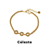 时尚 Céleste 新中式 精致碎冰冰铜钱手链女轻奢高级感百搭手饰