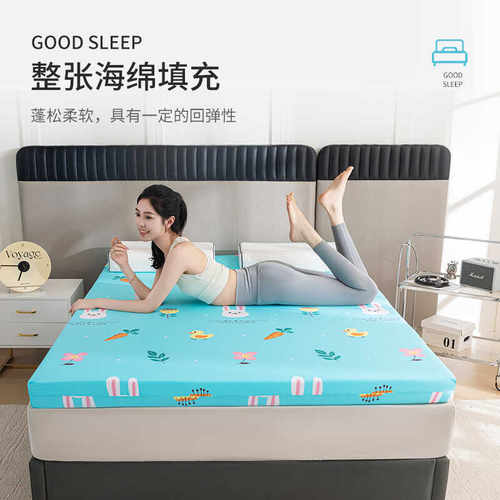 【布套可拆洗】加厚高弹海绵床垫