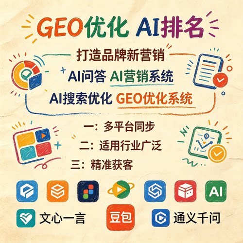 企业GEO优化系统排名 豆包AI推广Deepseek排名关键词排名ai排名