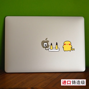 艺贴进口铸造级带导气槽 饰贴纸适用苹果电脑macbook华为无痕 笔记本外壳局部创意装