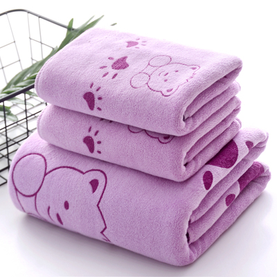 3PCS Shower Towels Bath Towel Men Women Towels Bathing Hotel