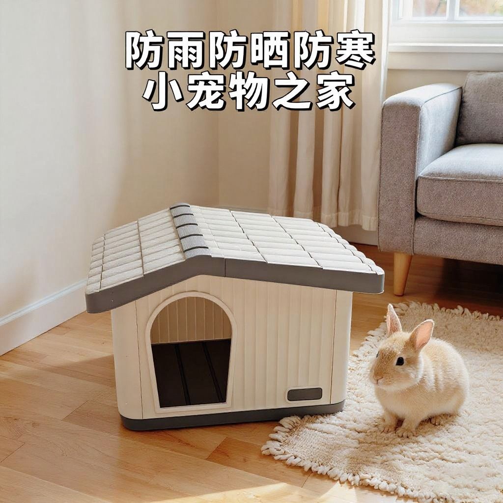 猫窝封闭式小房子户外猫窝四季通用室外防雨防晒全封闭式猫屋安全