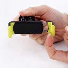 汽车车载第二代手机支架出风口360度旋转手机座一字手机夹