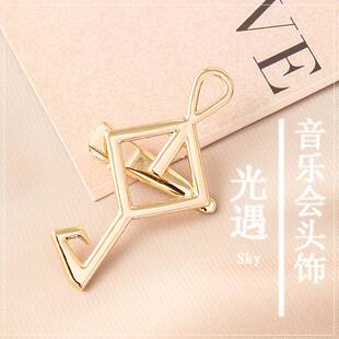sky光遇周边音乐会发夹发卡 动漫游戏二次元头饰饰品男女学生礼物