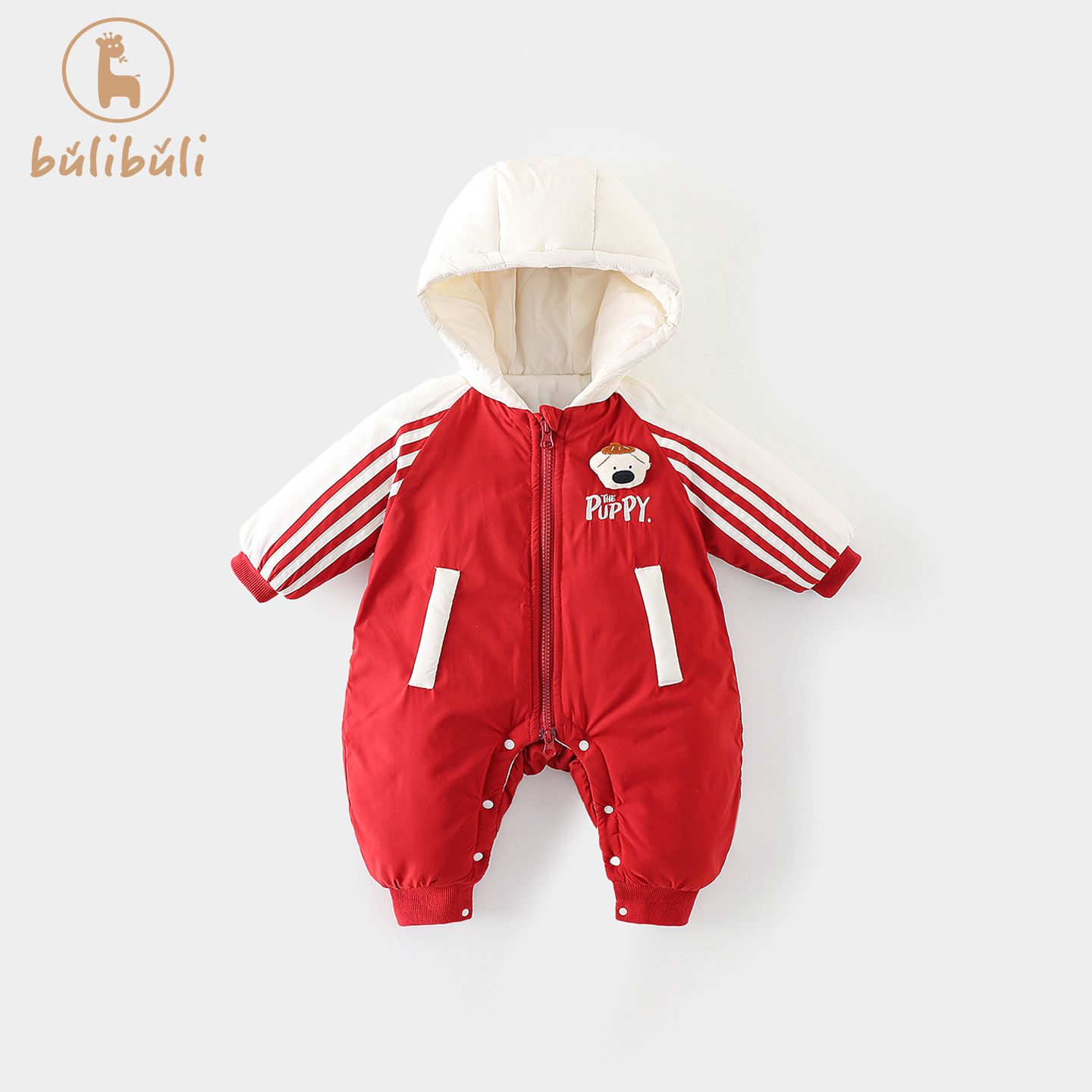 婴儿衣服冬装2025新款男女宝宝连体衣加厚保暖棉衣冬季外出爬爬服