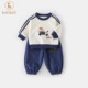 春装 2025新款 洋气男宝宝卫衣裤 男童套装 子春季 婴儿衣服分体两件套