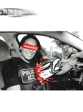 Supreme 20FW ANTIHERO ICE Balcony Sticker 联名 贴纸老鹰贴画