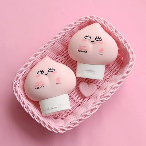 2只装屁桃君水蜜桃味护手霜女可爱少女便携小巧滋润保湿补水秋冬